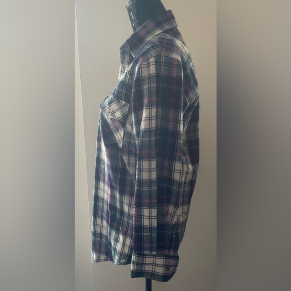 Vintage Eatons Birkdale Blue Plaid Shirt Size Small - Picture 3 of 12